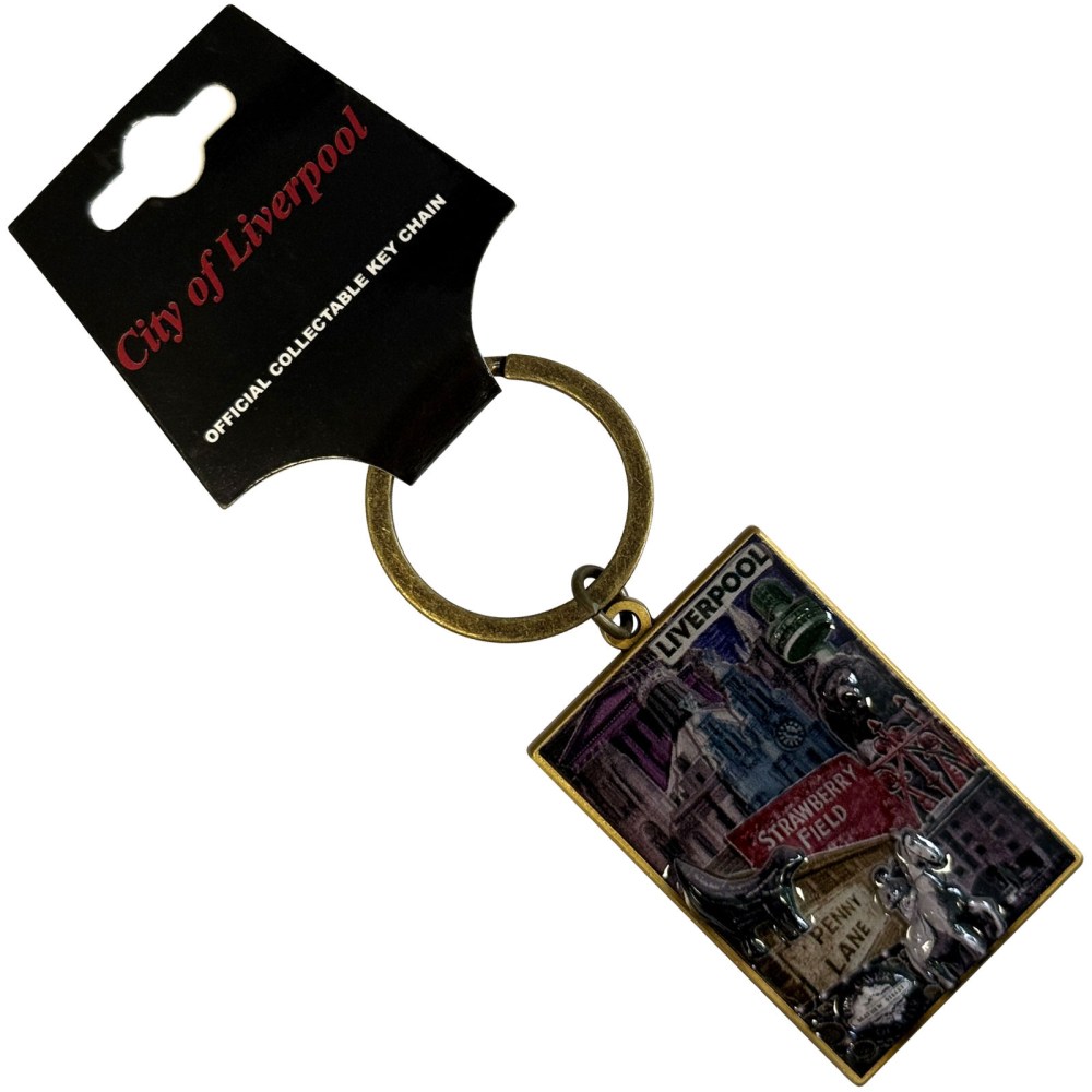 The Beatles - City Of Liverpool Landmarks Keychain - Multicolours
